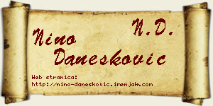 Nino Danesković vizit kartica